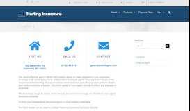 
							         Contact – Sterling Insurance Company								  
							    