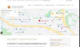 
							         Contact Sunflower Dermatology and Medical Day Spa								  
							    