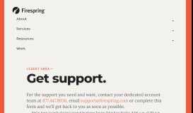 
							         Contact Support | Firespring								  
							    