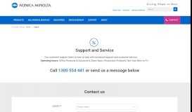 
							         Contact Support - Konica Minolta Australia								  
							    