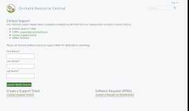 
							         Contact Support - Orchard Resource Central								  
							    
