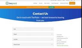 
							         Contact & Support | TierPoint								  
							    