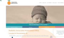 
							         Contact the Homestead Office - Pediatric Associates								  
							    
