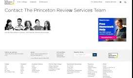 
							         Contact The Princeton Review Services Team | The Princeton Review								  
							    