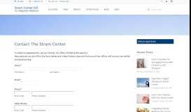 
							         Contact The Stram Center for Integrative Medicine								  
							    