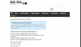 
							         Contact the Trust Funds | SC IBEW-NECA Trust Funds								  
							    