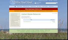 
							         Contact Town of Hilton Head Island Human Resources								  
							    