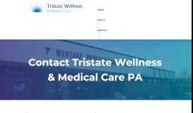 
							         Contact | Tristate Wellness & Medical Care PA | Sussex, NJ								  
							    