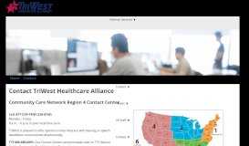 
							         Contact TriWest Healthcare Alliance								  
							    