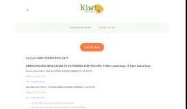 
							         Contact Us 24/7 — Kiwi Pediatrics								  
							    