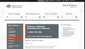 
							         Contact Us : About Defence : Department of Defence, Australian ...								  
							    