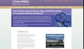 
							         Contact Us - Acton MedicalActon Medical								  
							    