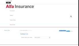 
							         Contact Us | Alfa Insurance								  
							    