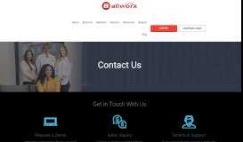 
							         Contact Us | Allworx								  
							    