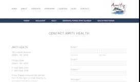 
							         Contact Us - Amity Health								  
							    