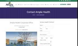 
							         Contact Us - Ampla Health								  
							    
