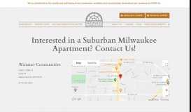 
							         Contact Us - Apartments for Rent Milwaukee | Wimmer Communities								  
							    