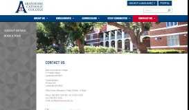 
							         Contact Us - Aranmore Catholic College								  
							    