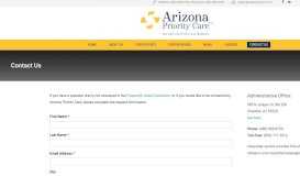
							         Contact Us - Arizona Priority Care								  
							    