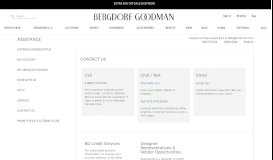 
							         Contact Us at Bergdorf Goodman								  
							    