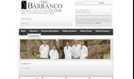 
							         Contact Us | Barranco Clinic								  
							    