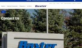 
							         Contact Us | Baxter								  
							    
