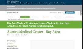 
							         Contact us | Bay Area Medical Center | Marinette, Wisconsin								  
							    