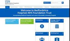 
							         Contact us - Bedford Hospital								  
							    