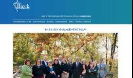 
							         Contact Us | Bieck Management								  
							    