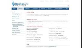 
							         Contact Us | BronxCare Health System								  
							    