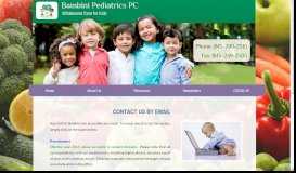 
							         Contact Us By Email - Bambini Pediatrics Pc								  
							    