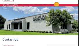 
							         Contact Us | Camillo Properties								  
							    