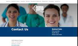 
							         Contact Us | CGH Medical Center								  
							    