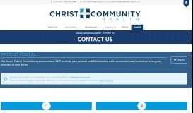 
							         Contact Us - Christ Community Health								  
							    