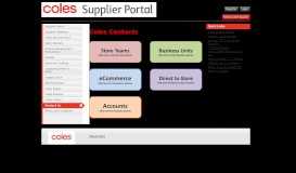 
							         Contact Us - Coles Supplier Portal								  
							    