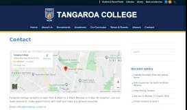 
							         Contact Us - Contact - Tangaroa College								  
							    