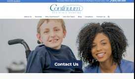 
							         Contact Us | Continuum Pediatric Nursing								  
							    