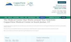 
							         Contact Us - CopperView Medical Center								  
							    