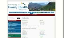 
							         Contact Us: Coös County Family Health Services								  
							    