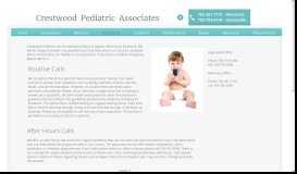 
							         Contact Us - Crestwood Pediatric								  
							    