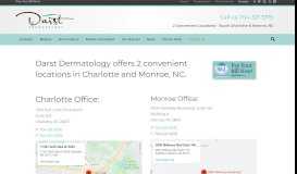 
							         Contact Us | Darst Dermatology in Charlotte, NC								  
							    