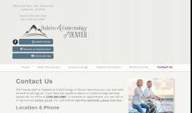 
							         Contact Us | Diabetes Doctor Denver, CO | Diabetes & Endocrinology ...								  
							    