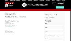 
							         Contact Us - Doud Realty Services, Inc.								  
							    