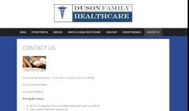 
							         contact us - Duson Family Healthcare								  
							    