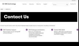 
							         Contact Us | DXC Technology								  
							    