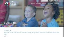 
							         Contact Us | Early Learning Coalition								  
							    