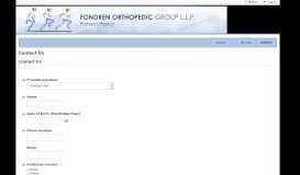 
							         Contact Us - Fondren Orthopedic Group								  
							    