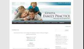 
							         Contact Us | Geneva Family Practice								  
							    
