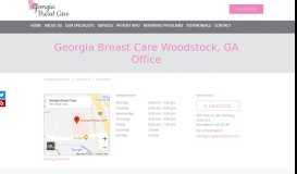 
							         Contact Us - Georgia Breast Care, Marietta Cancer Specialists								  
							    