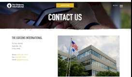 
							         Contact Us - Gideons International								  
							    